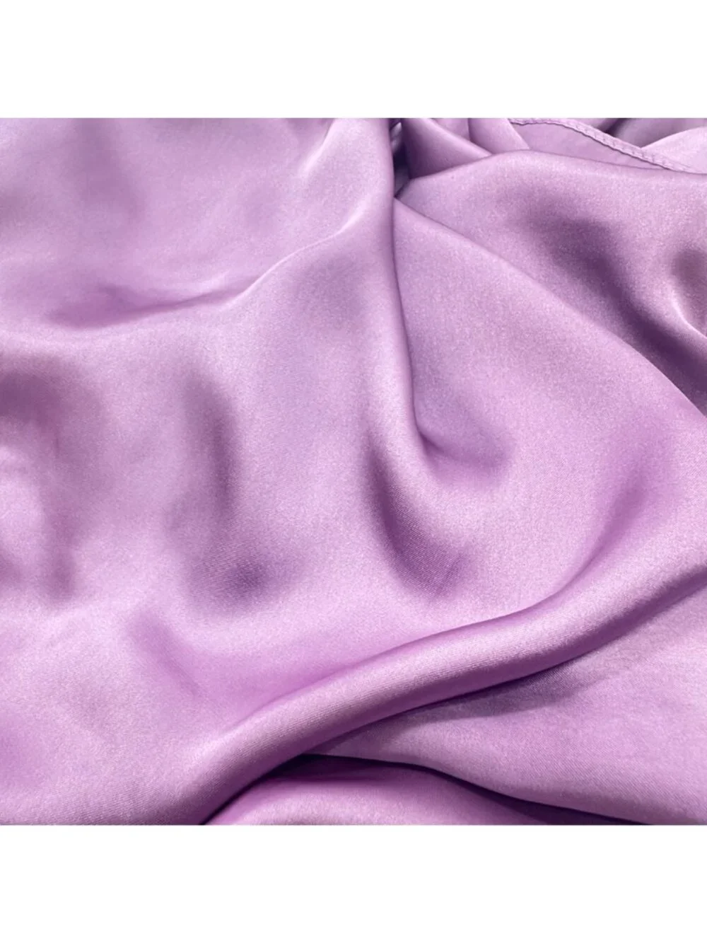 ✨Elegant Bandana Square Silky Scarf Lavender Solid Wrap Versatile Shawl Wrap New